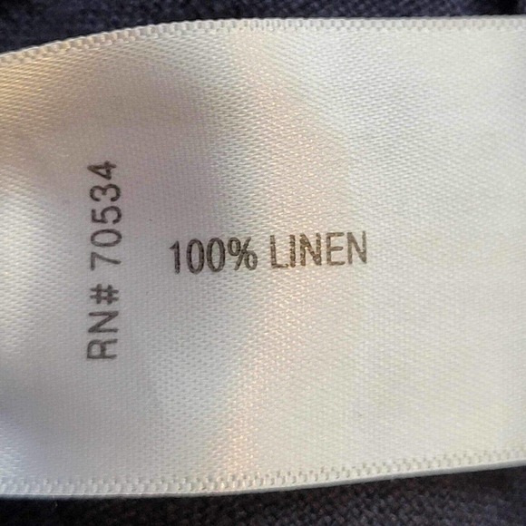 Orvis Womens Bermuda Shorts Linen Drawstring Resort Size Large Blue Gray - Picture 9 of 10